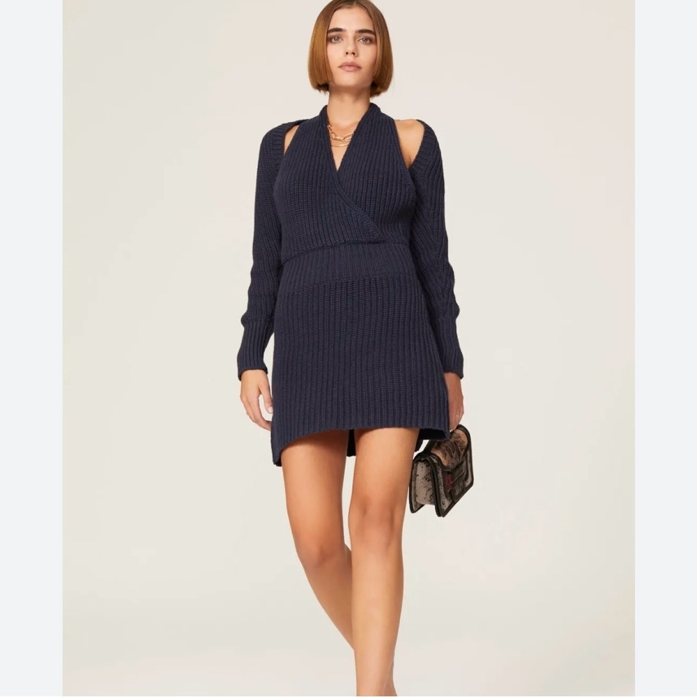 Nicholas Blake Knit Halter Jade Mini Dress size M reg $395